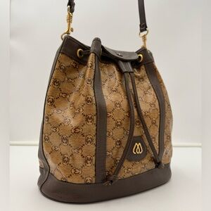 MORABITO 1905 PARIS • Petit BUCKET Crossbody Bag in Monogram • Imperial Warrant